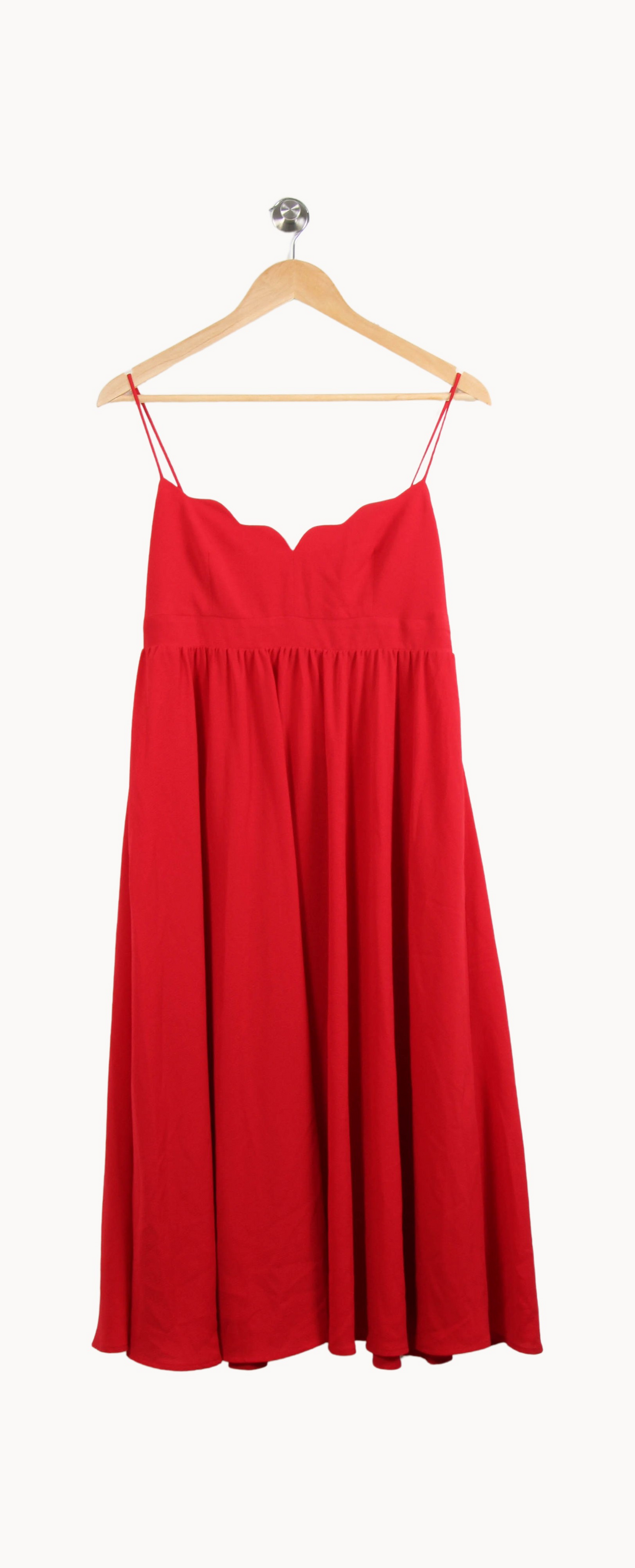 Robe à Bretelles Rouge - Taille M/38 de la marque Claudie Pierlot | PARAD44586 - Vendu par Paradigme - Image 2