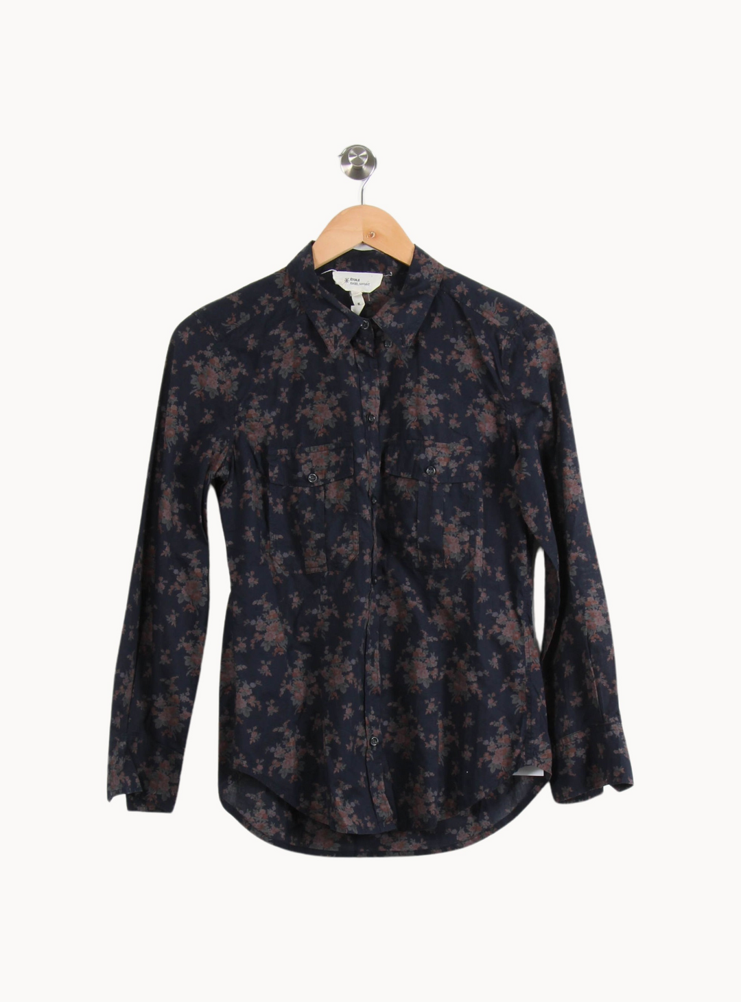 Chemise Fleurie Bleu et Marron - Taille S/36 de la marque Isabel Marant étoile | PARAD65238 - Vendu par Paradigme - Image 2
