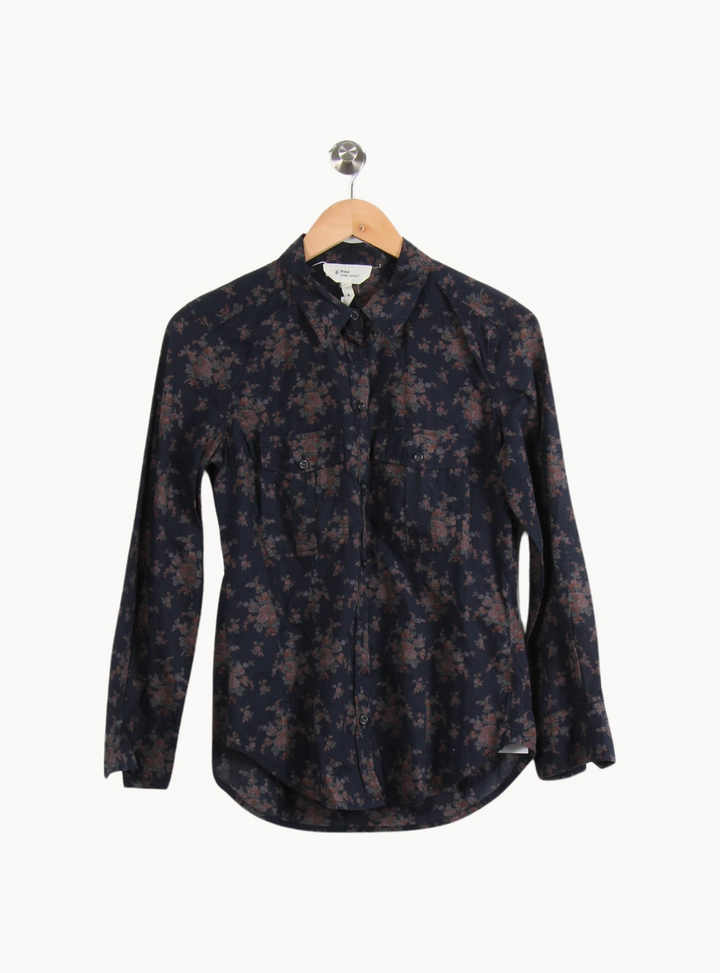 Chemise Fleurie Bleu et Marron - Taille S/36 de la marque Isabel Marant étoile | PARAD65238 - Vendu par Paradigme - Image 2
