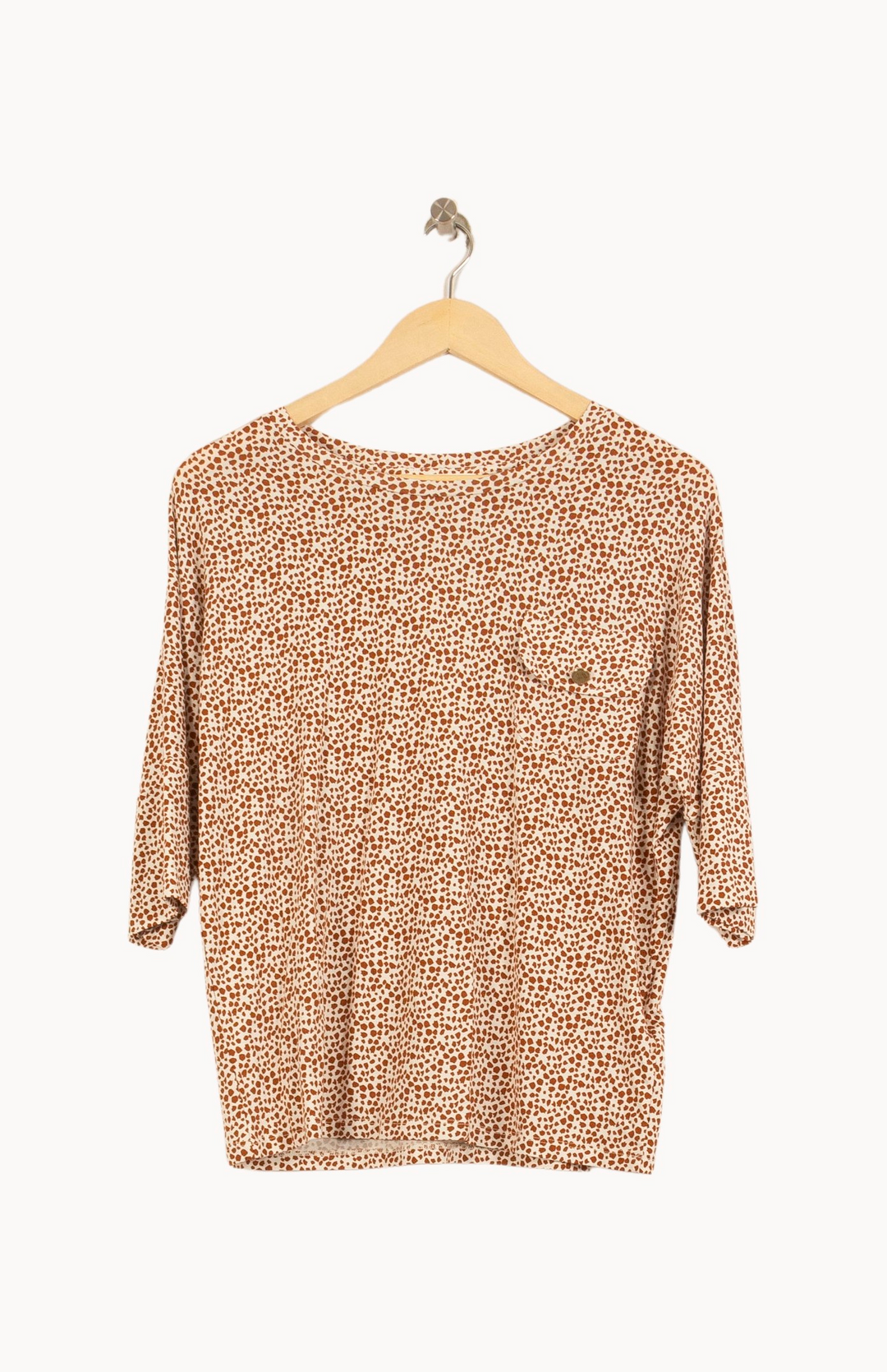 Blouse Beige et Marron - Taille S/36 de la marque Caroll | PARAD53556 - Vendu par Paradigme - Image 2
