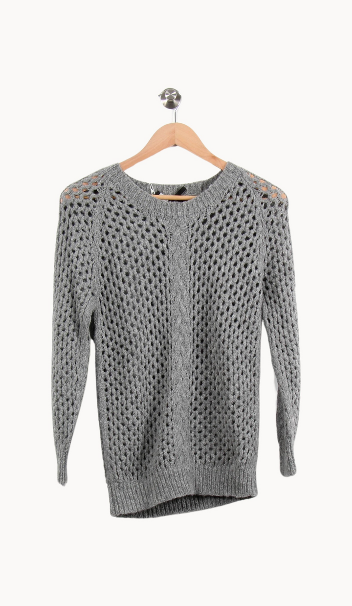 Pull ajouré gris - Taille S/36 de la marque Isabel Marant étoile | PARAD63031 - Vendu par Paradigme - Image 2