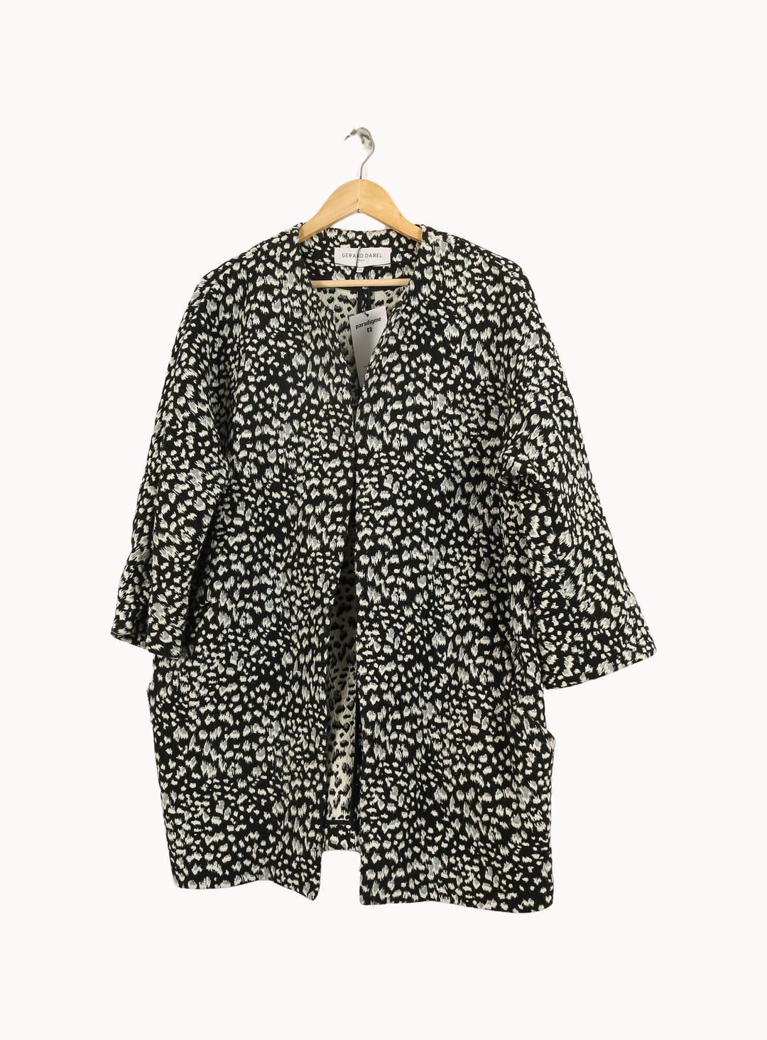 Manteau Noir et Blanc - Taille XXL/44 de la marque Gerard Darel | PARAD49419 - Vendu par Paradigme - Image 2