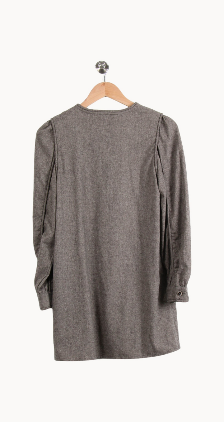 Robe Courte Grise - Taille S/36 de la marque Sessùn | PARAD66570 - Vendu par Paradigme - Image 4