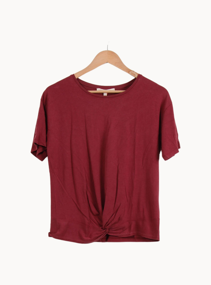 Tee-shirt Bordeaux - Taille S/36 de la marque La Fée Maraboutée | PARAD66896 - Vendu par Paradigme - Image 2