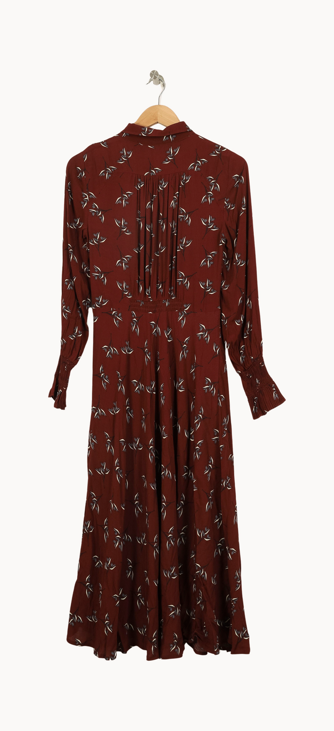 Robe Chemisier Longue Bordeaux - Taille S/36 de la marque ba&sh | PARAD45064 - Vendu par Paradigme - Image 4
