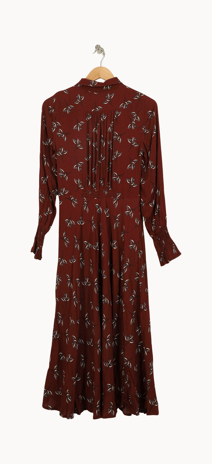 Robe Chemisier Longue Bordeaux - Taille S/36 de la marque ba&sh | PARAD45064 - Vendu par Paradigme - Image 4