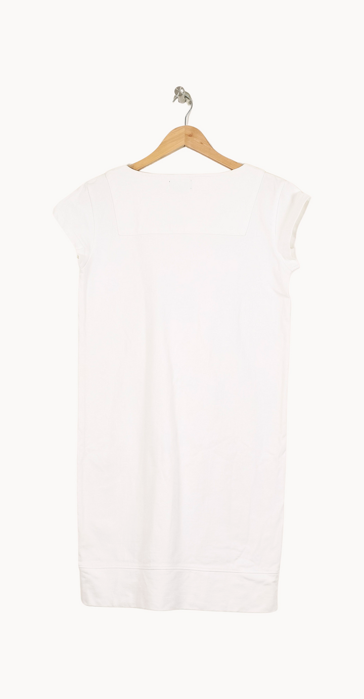 Robe Droite Blanche - Taille S/36 de la marque A.P.C. | PARAD53970 - Vendu par Paradigme - Image 4