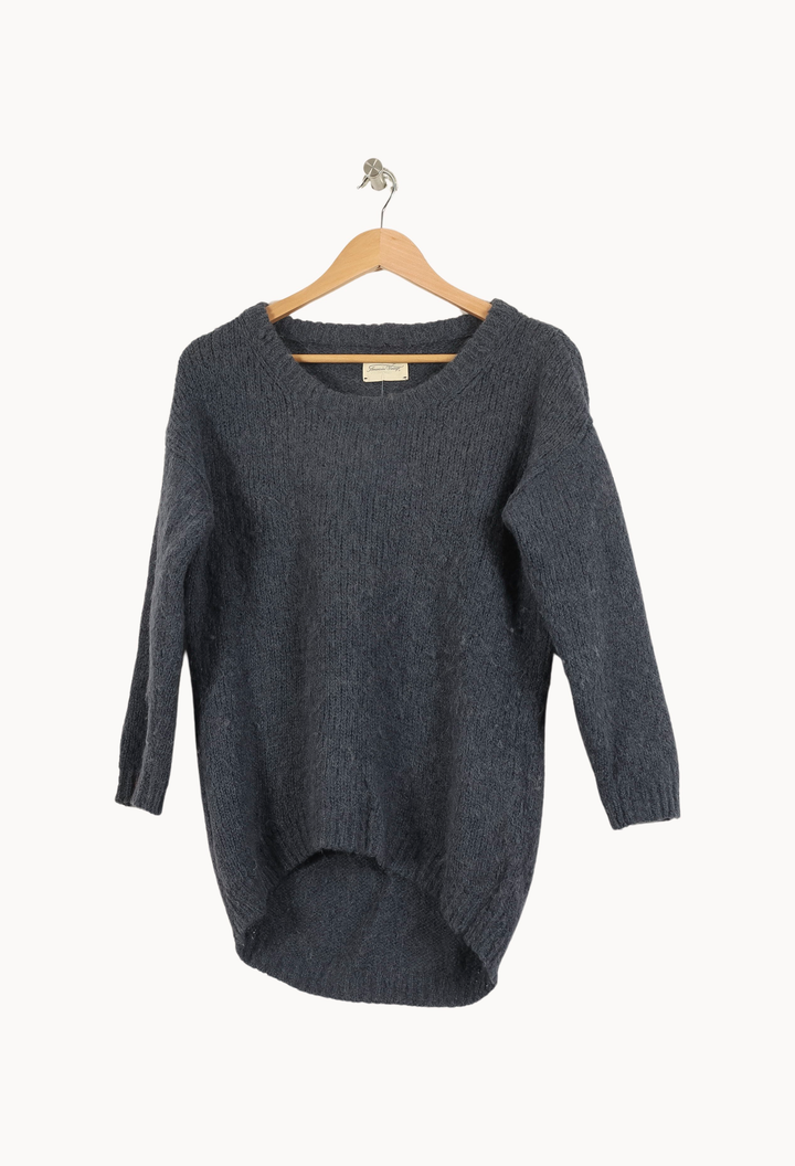 Pull Bleu - Taille S/36 de la marque American Vintage | PARAD69090 - Vendu par Paradigme - Image 2