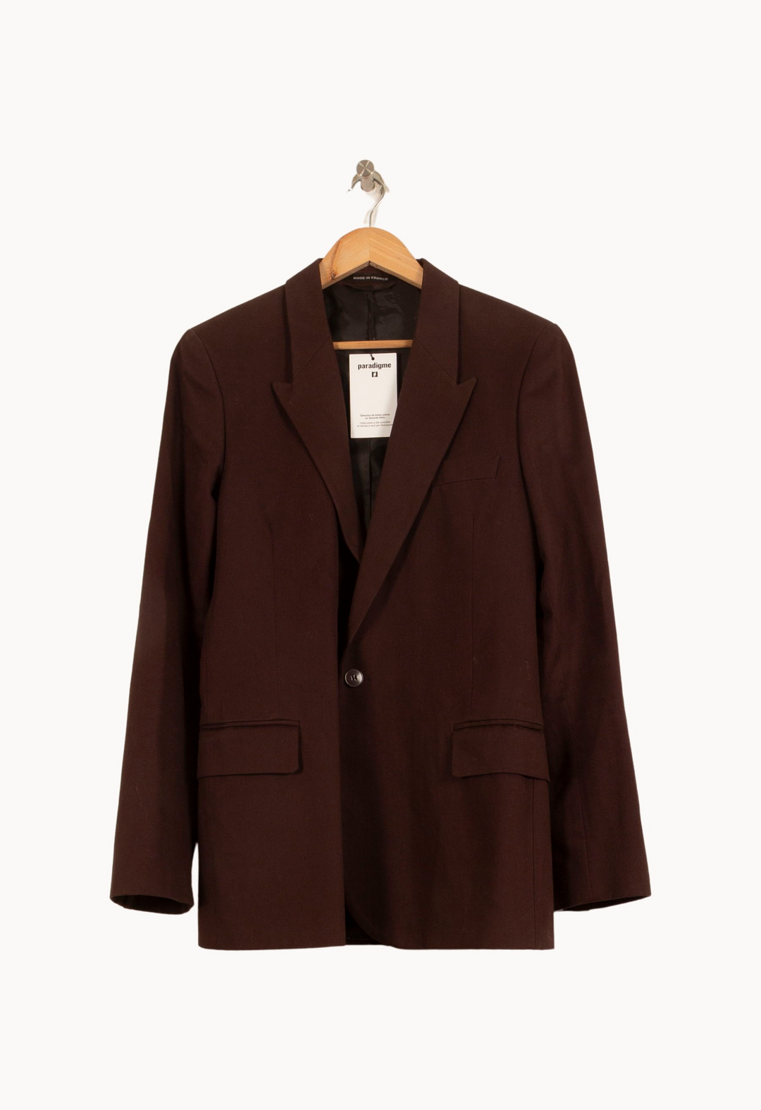 Blazer Bordeaux - Taille S/36 de la marque Agnès b. | PARAD45982 - Vendu par Paradigme - Image 2