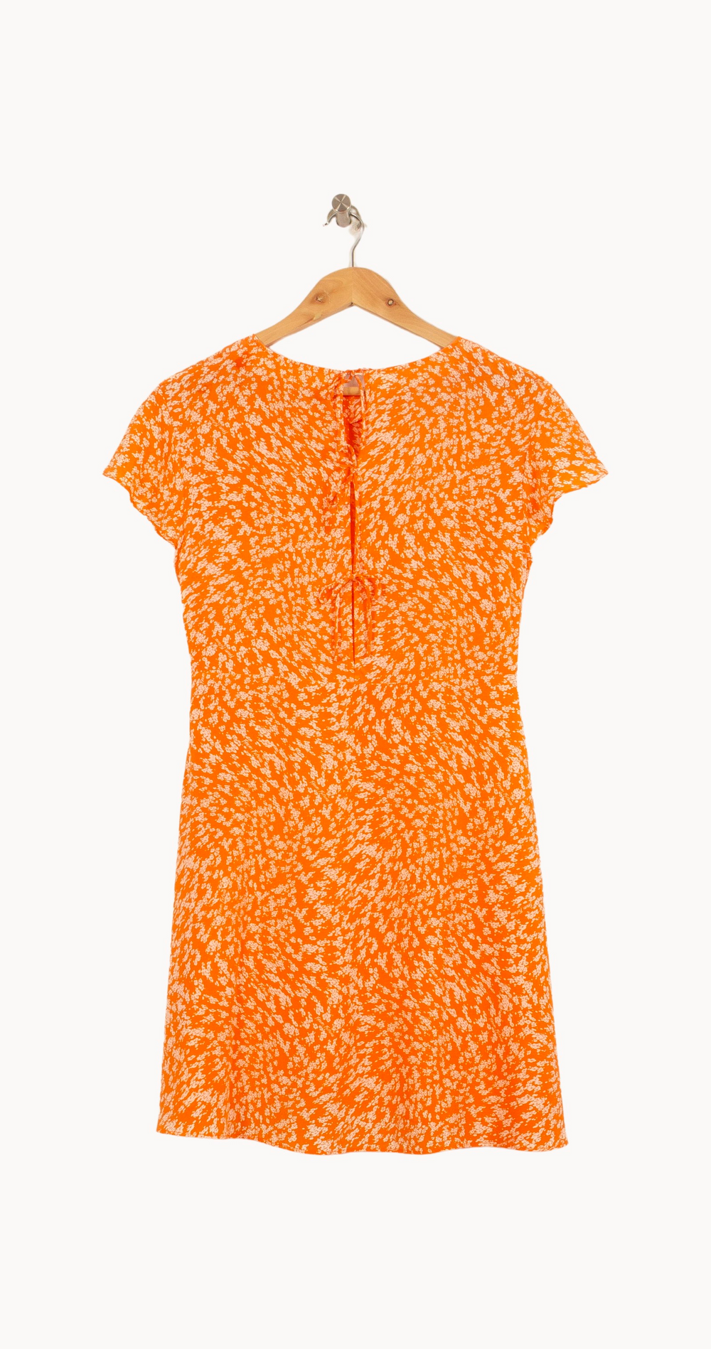 Robe Courte Orange et Blanche - Taille M/38 de la marque From Future | PARAD63794 - Vendu par Paradigme - Image 4