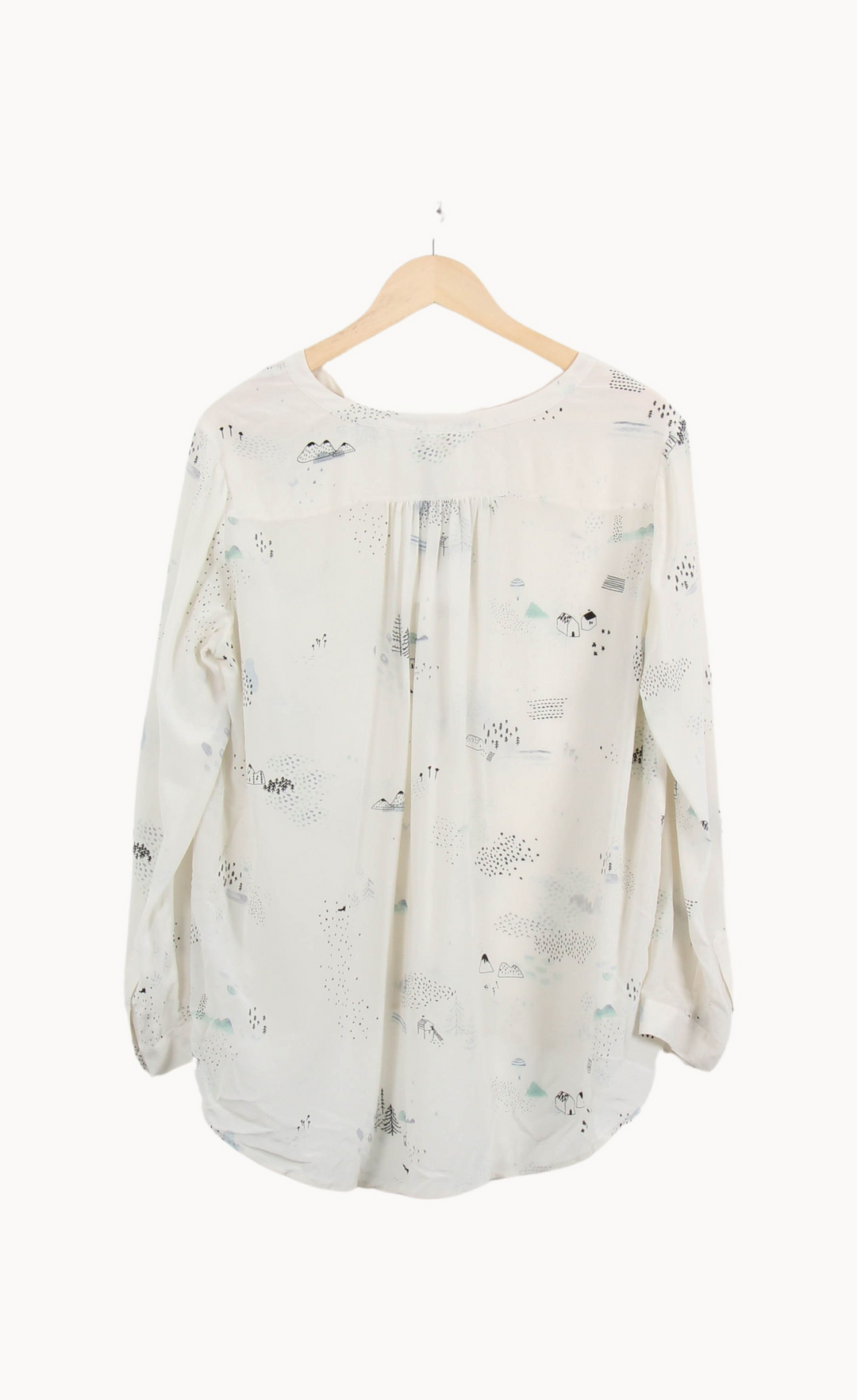 Blouse blanche à motifs - Taille XL/42 de la marque Des petits hauts | PARAD42269 - Vendu par Paradigme - Image 4