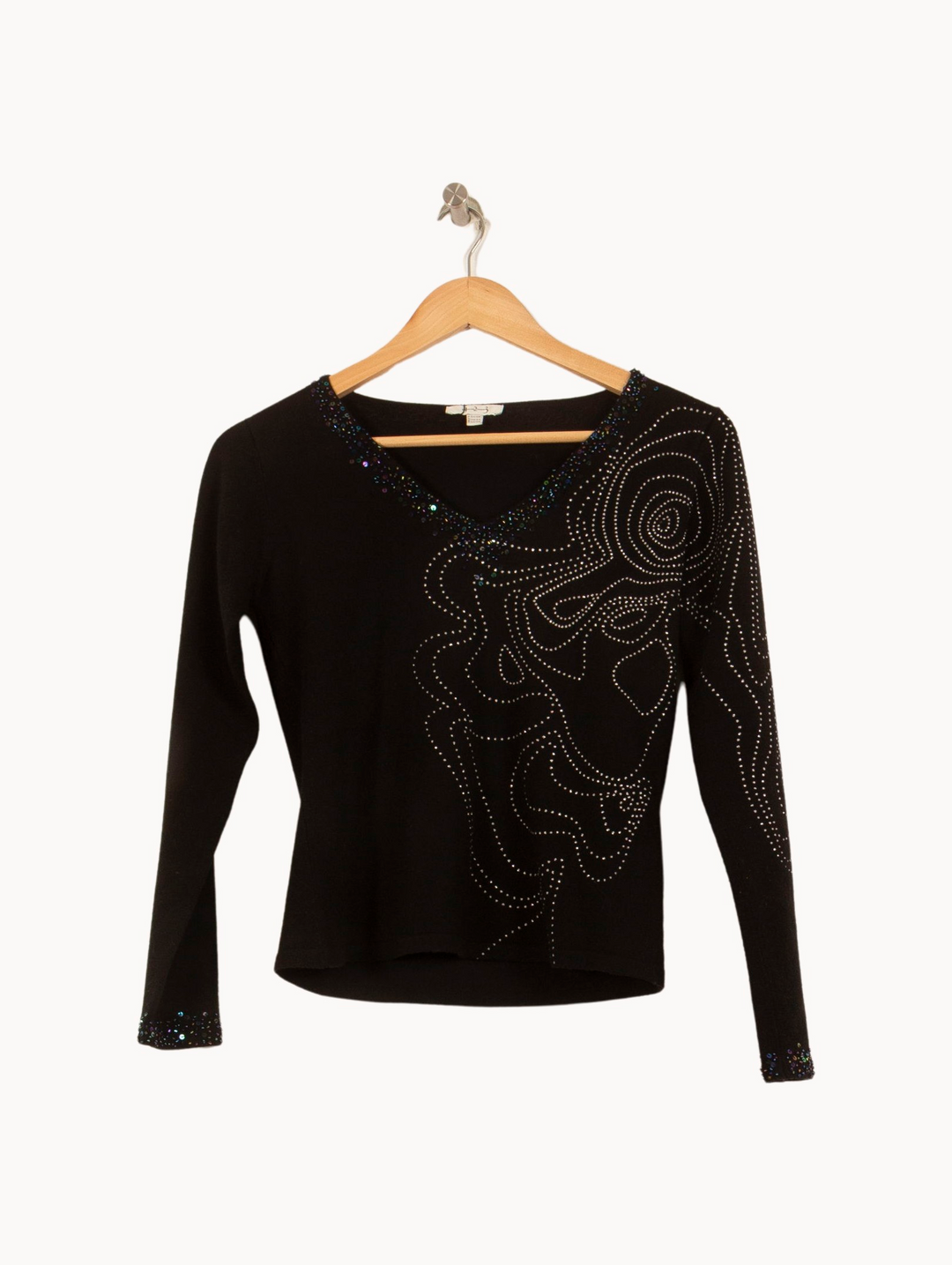 Pull Noir - Taille XS/34 de la marque Maison 123 | PARAD39647 - Vendu par Paradigme - Image 2