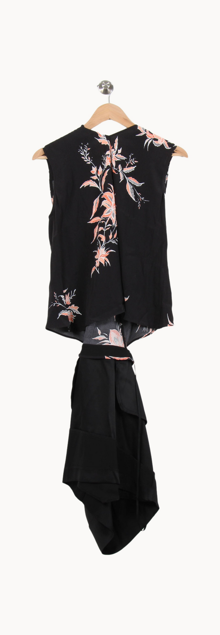 Robe Portefeuille Noire et Rose - Taille L/40 de la marque IKKS | PARAD67020 - Vendu par Paradigme - Image 4