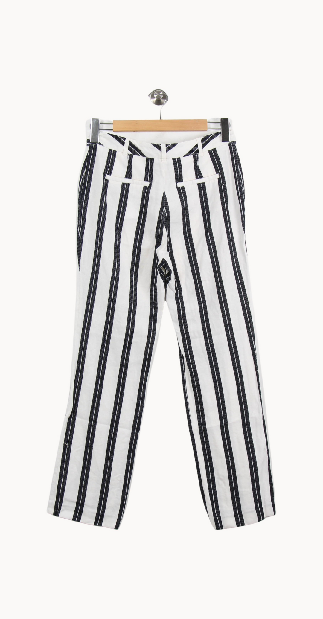 Pantalon Blanc et Noir - Taille M/38 de la marque Caroll | PARAD69156 - Vendu par Paradigme - Image 4