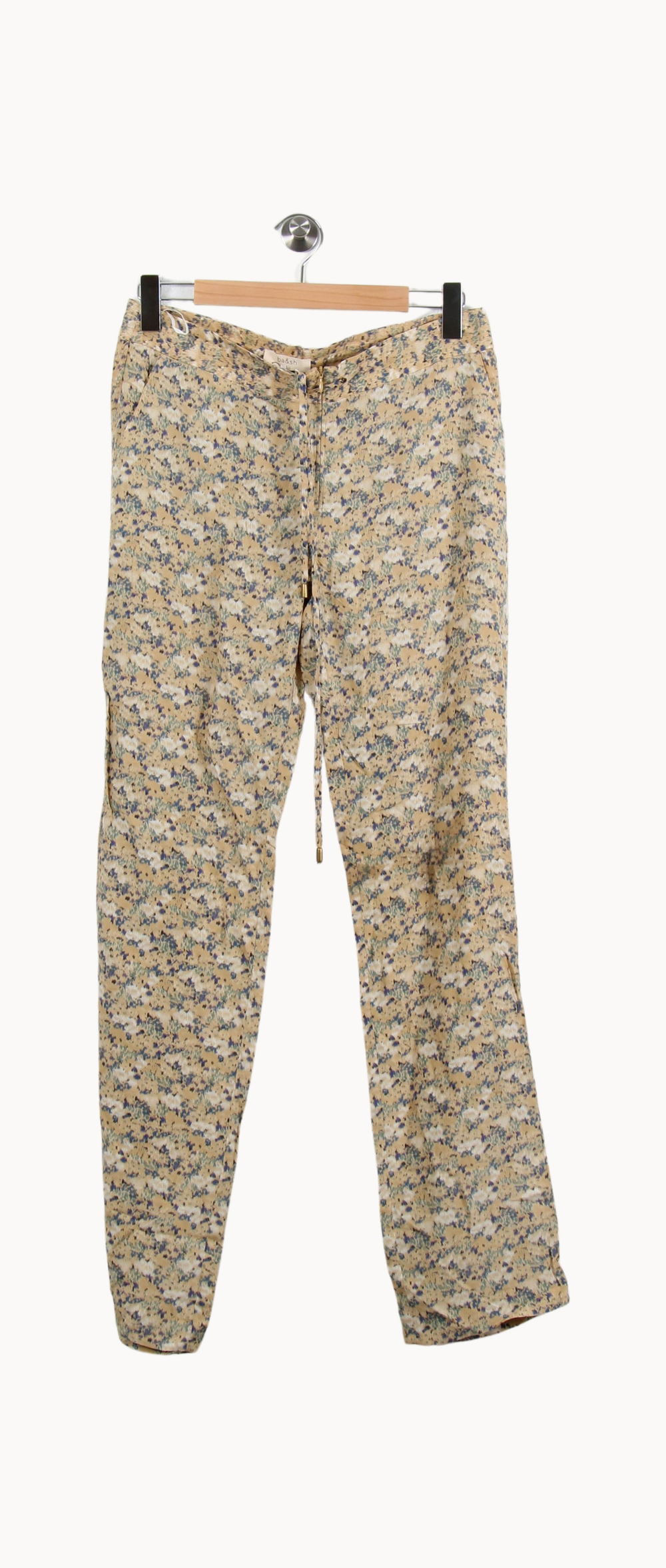 Pantalon Fleuri Beige et Bleu - Taille S/36 de la marque ba&sh | PARAD69519 - Vendu par Paradigme - Image 2
