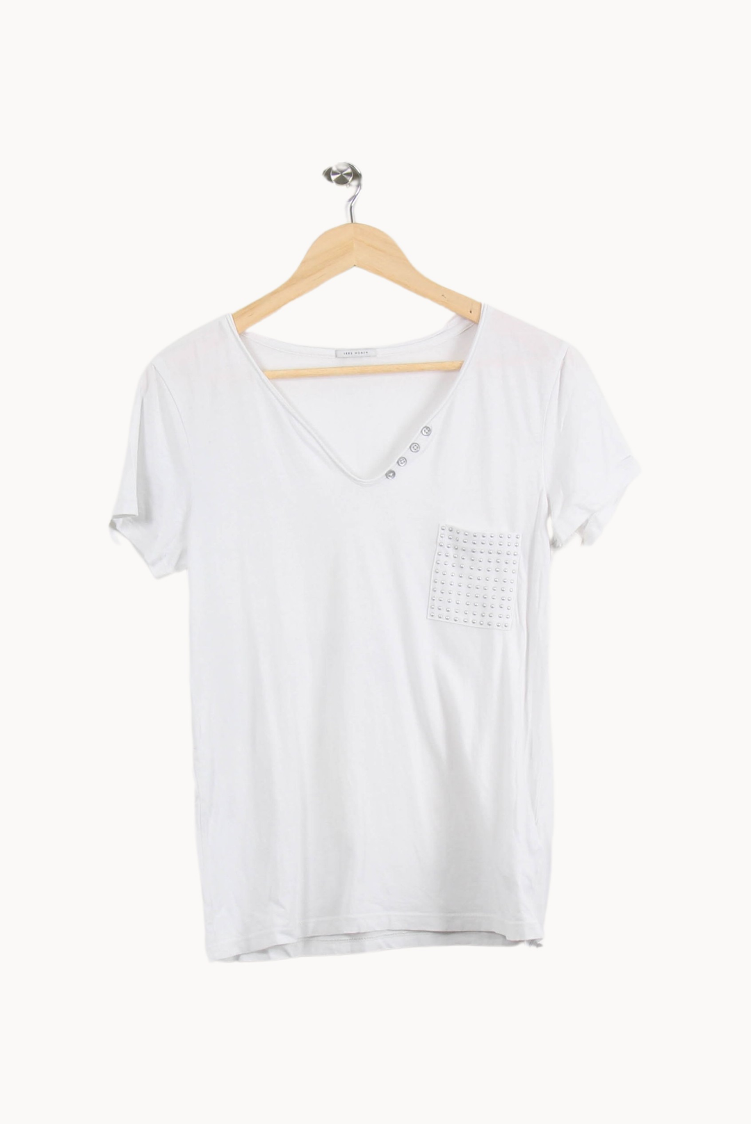 Tee-shirt Blanc - Taille M/38 de la marque IKKS | PARAD52873 - Vendu par Paradigme - Image 2