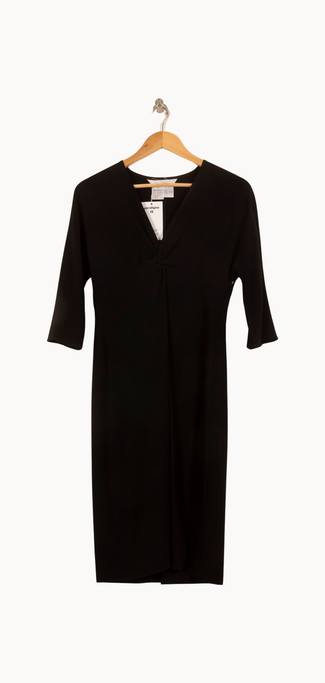 Robe Noire - Taille M/38 de la marque Max Mara | PARAD63492 - Vendu par Paradigme - Image 2
