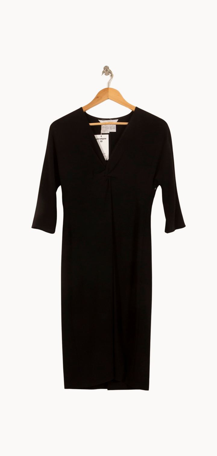 Robe Noire - Taille M/38 de la marque Max Mara | PARAD63492 - Vendu par Paradigme - Image 2