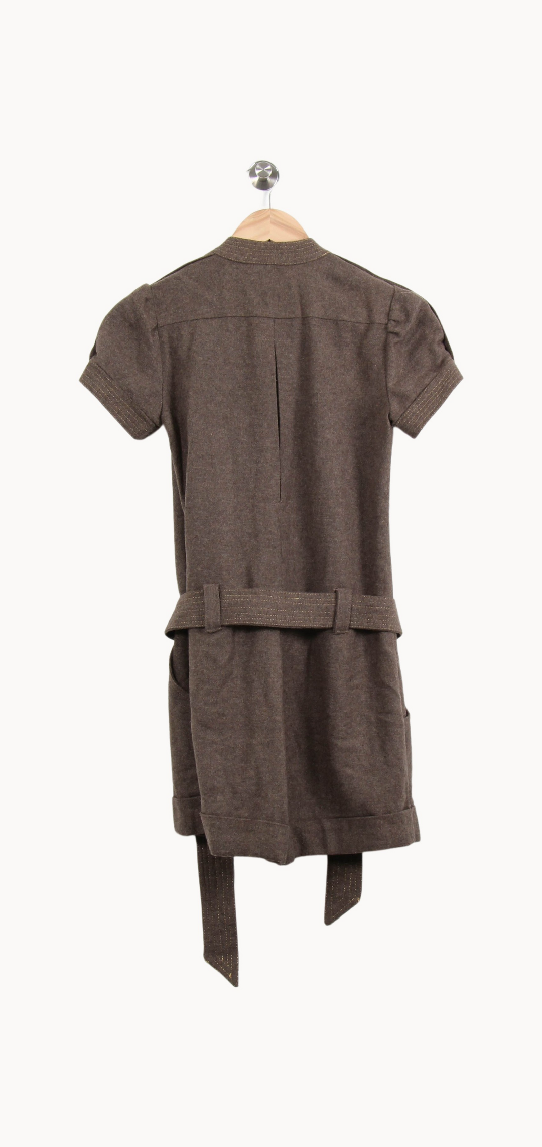 Combishort Marron - Taille S/36 de la marque Maje | PARAD64313 - Vendu par Paradigme - Image 4
