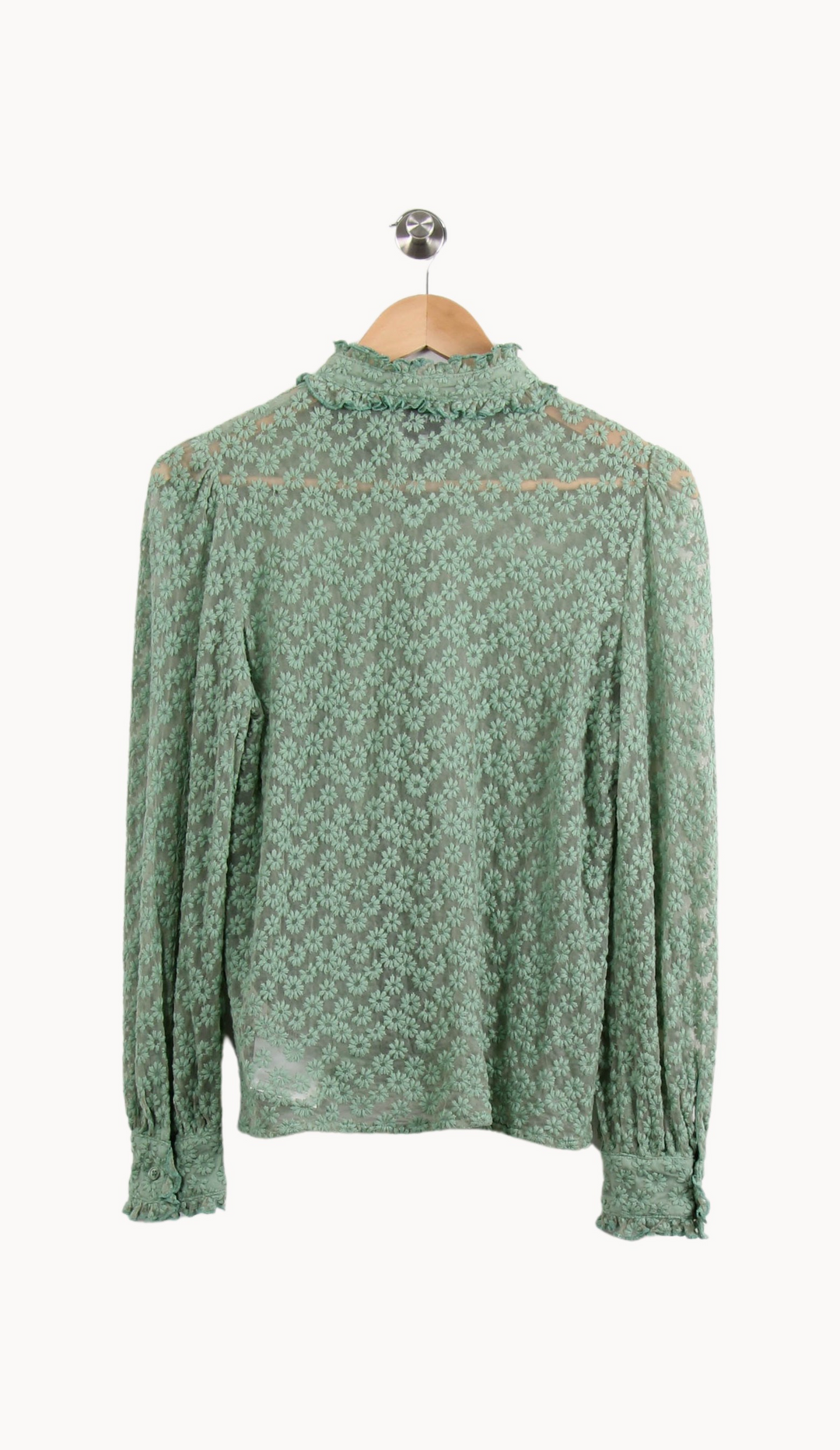 Blouse Verte - Taille S/36 de la marque FRNCH | PARAD64300 - Vendu par Paradigme - Image 4