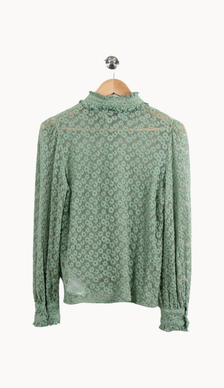 Blouse Verte - Taille S/36 de la marque FRNCH | PARAD64300 - Vendu par Paradigme - Image 4