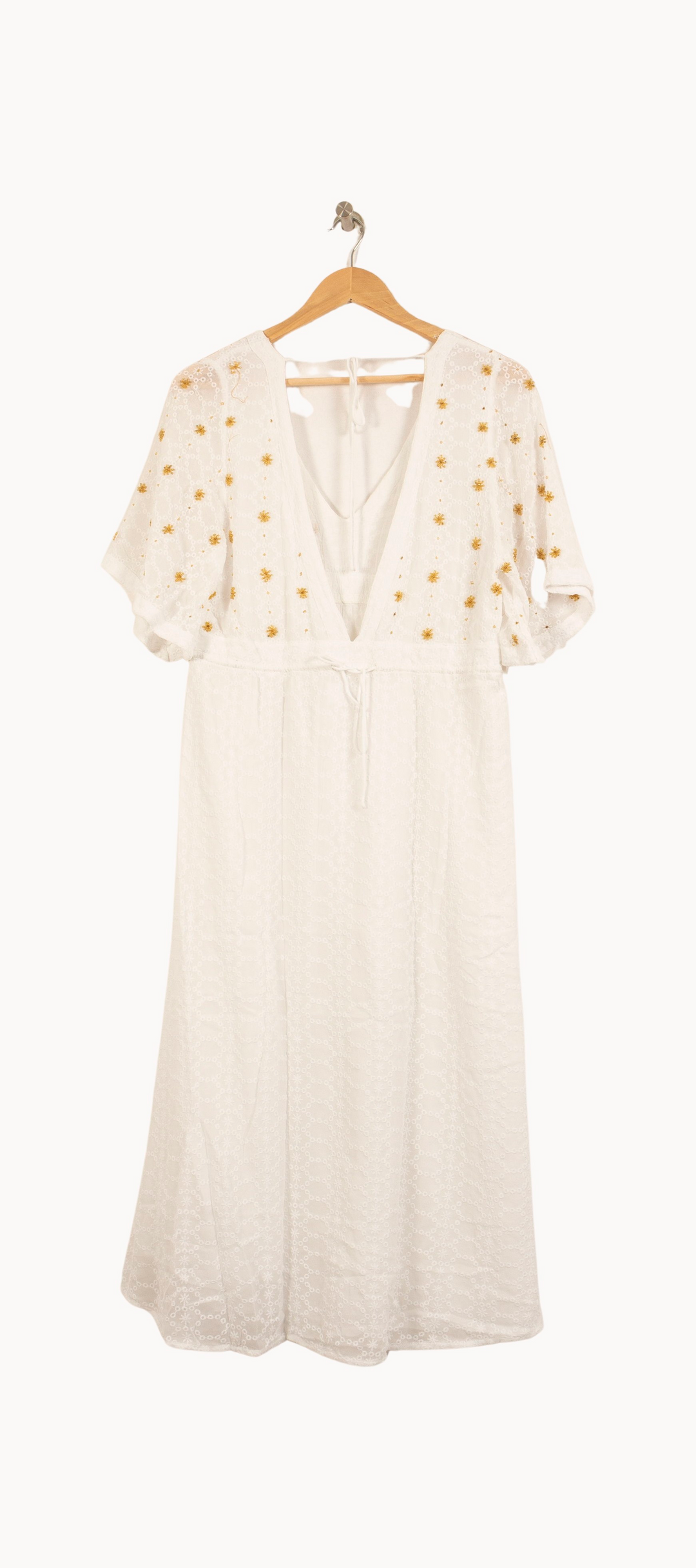 Robe Longue Blanche et Dorée - Taille T.U. de la marque Sundress | PARAD65012 - Vendu par Paradigme - Image 4