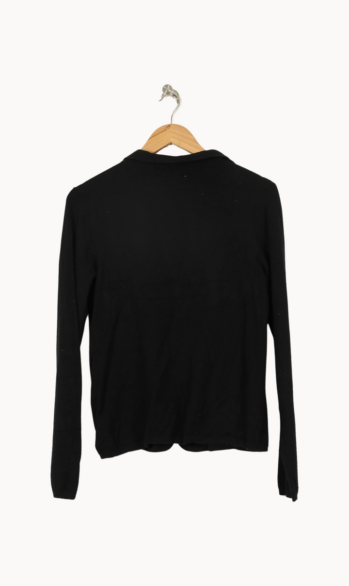 Cardigan Noir - Taille S/36 de la marque Majestic Filatures | PARAD67792 - Vendu par Paradigme - Image 4