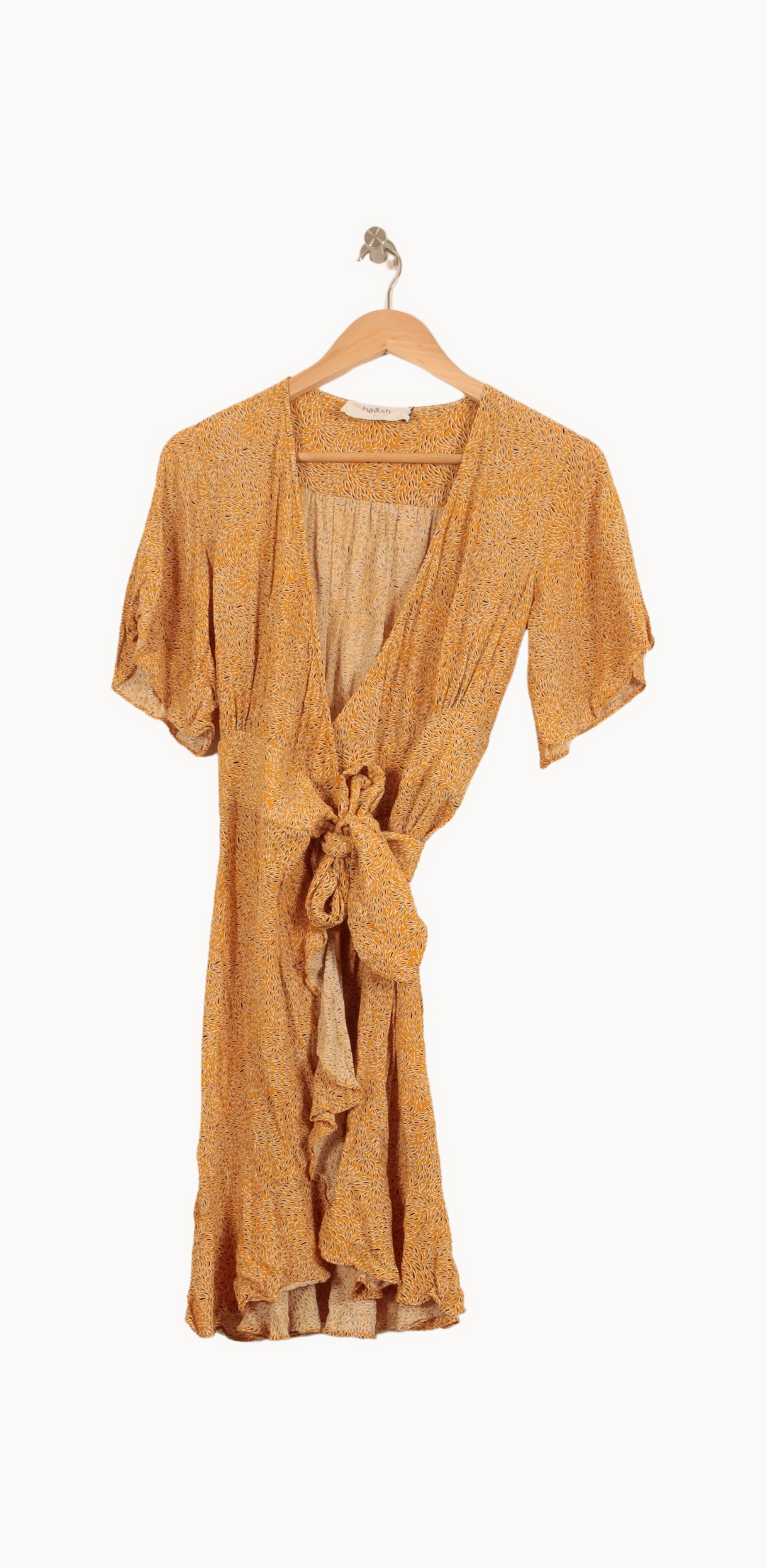 Robe Portefeuille Jaune - Taille S/36 de la marque ba&sh | RVLI0949 - Vendu par Paradigme - Image 2