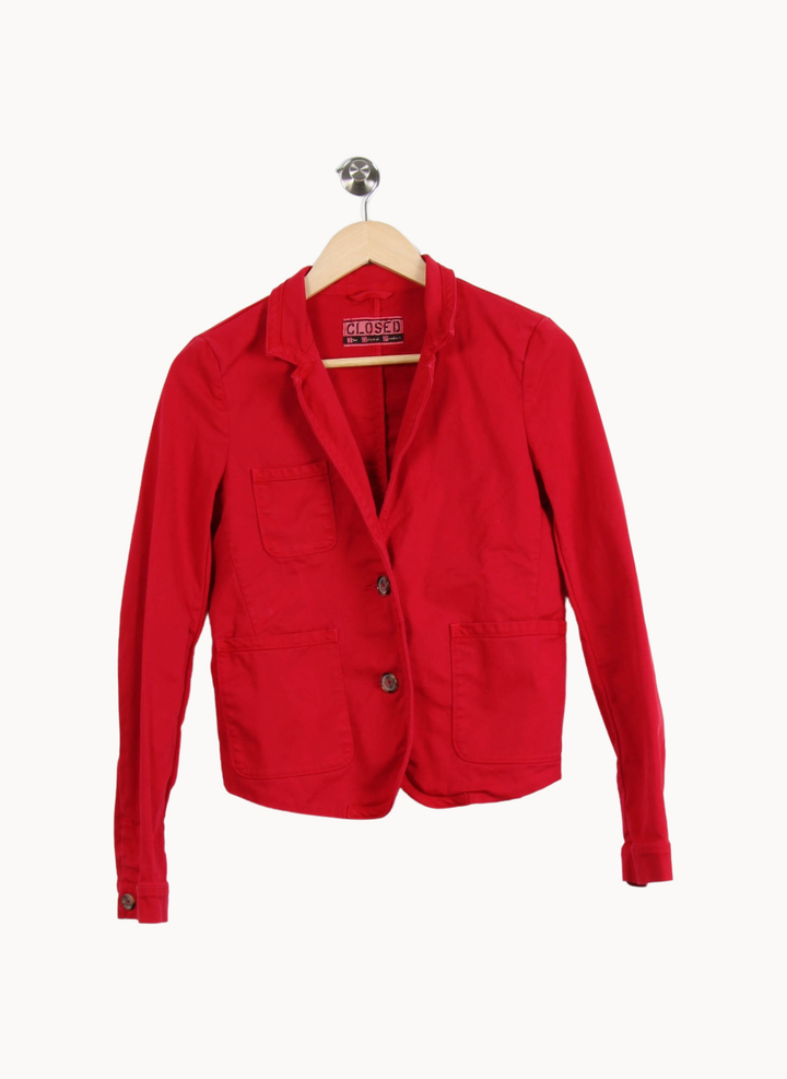 Blazer Rouge - Taille M/38 de la marque Closed | PARAD66865 - Vendu par Paradigme - Image 2