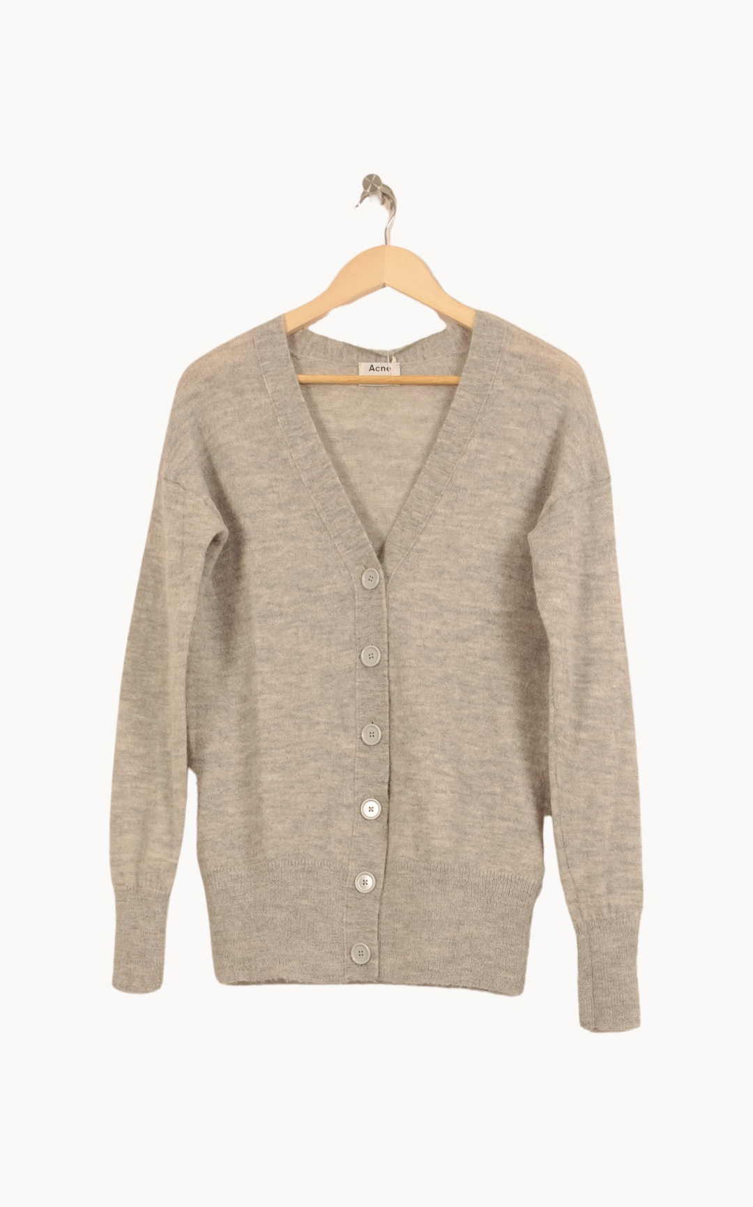 Cardigan Gris - Taille XS/34 de la marque Acne Studios | PARAD66455 - Vendu par Paradigme - Image 2
