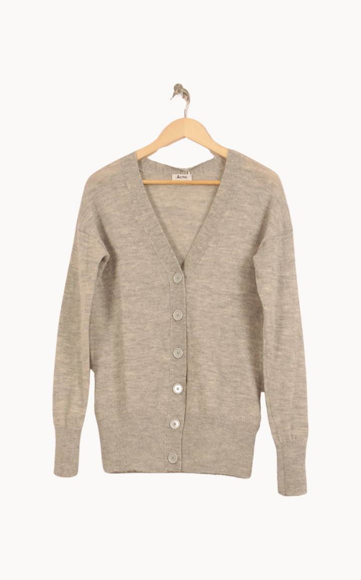 Cardigan Gris - Taille XS/34 de la marque Acne Studios | PARAD66455 - Vendu par Paradigme - Image 2