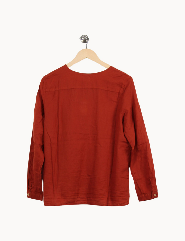 Blouse Bordeaux - Taille S/36 de la marque Des petits hauts | PARAD69377 - Vendu par Paradigme - Image 4