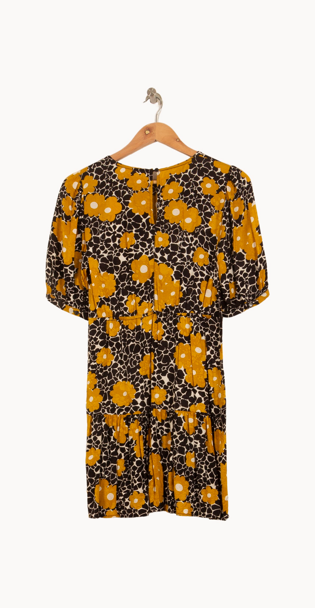 Robe Courte Noire et Jaune - Taille XS/34 de la marque ba&sh | PARAD64986 - Vendu par Paradigme - Image 4