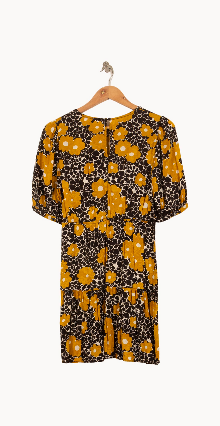 Robe Courte Noire et Jaune - Taille XS/34 de la marque ba&sh | PARAD64986 - Vendu par Paradigme - Image 4
