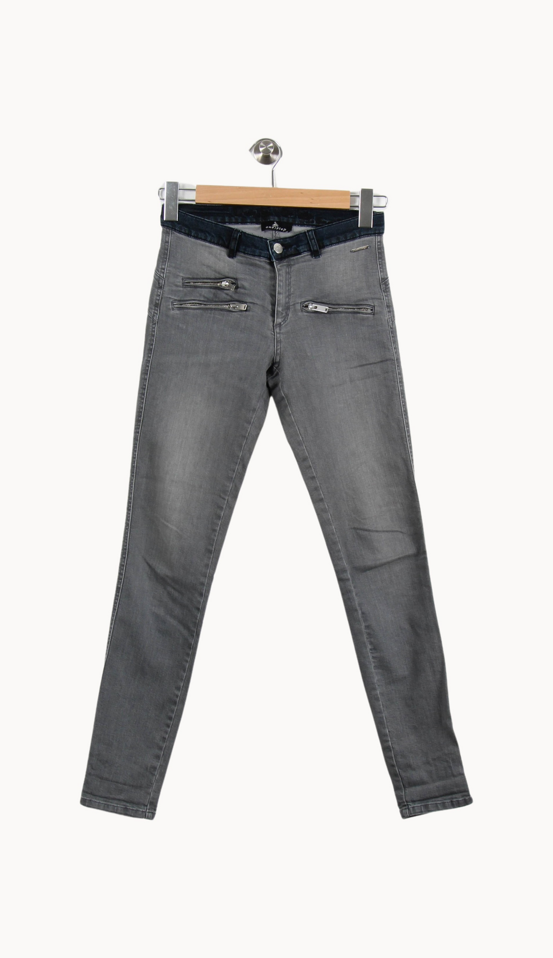 Jean Gris - Taille XS/34 de la marque One Step | PARAD69124 - Vendu par Paradigme - Image 4