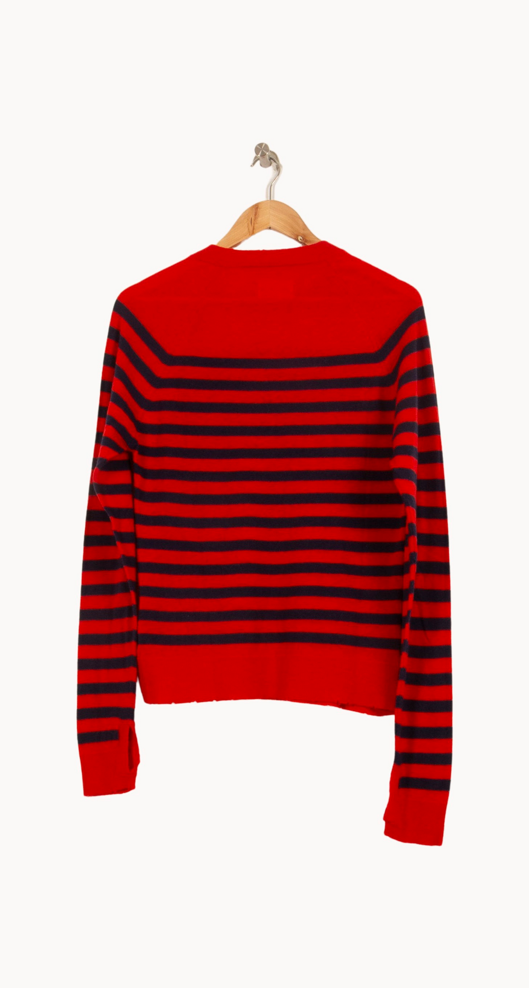 Pull Rayé Rouge et Bleu - Taille S/36 de la marque Zadig&Voltaire | PARAD66459 - Vendu par Paradigme - Image 4