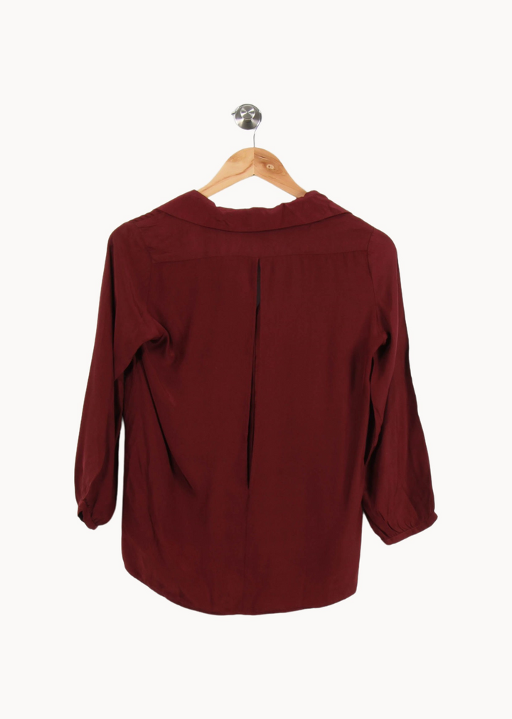 Chemise Bordeaux - Taille S/36 de la marque Sandro | PARAD67873 - Vendu par Paradigme - Image 4