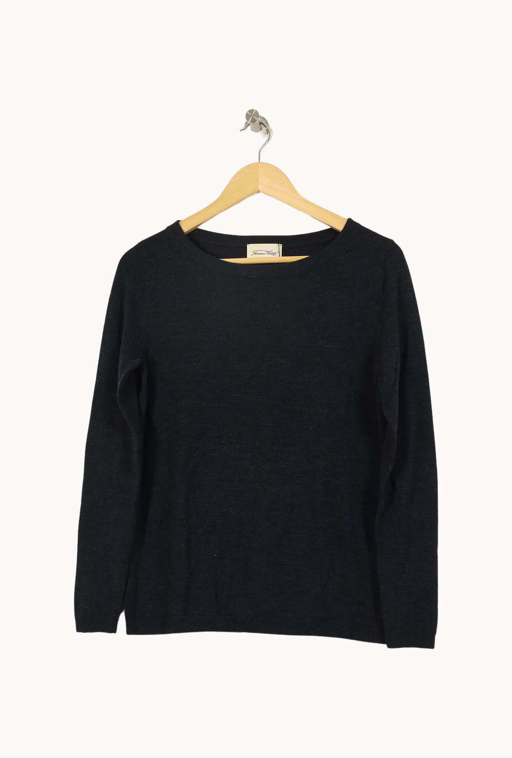Pull Bleu - Taille S/36 de la marque American Vintage | PARAD49126 - Vendu par Paradigme - Image 2