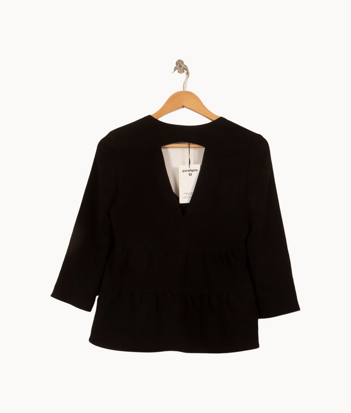 Blouse Noire - Taille XS/34 de la marque ba&sh | PARAD45013 - Vendu par Paradigme - Image 4