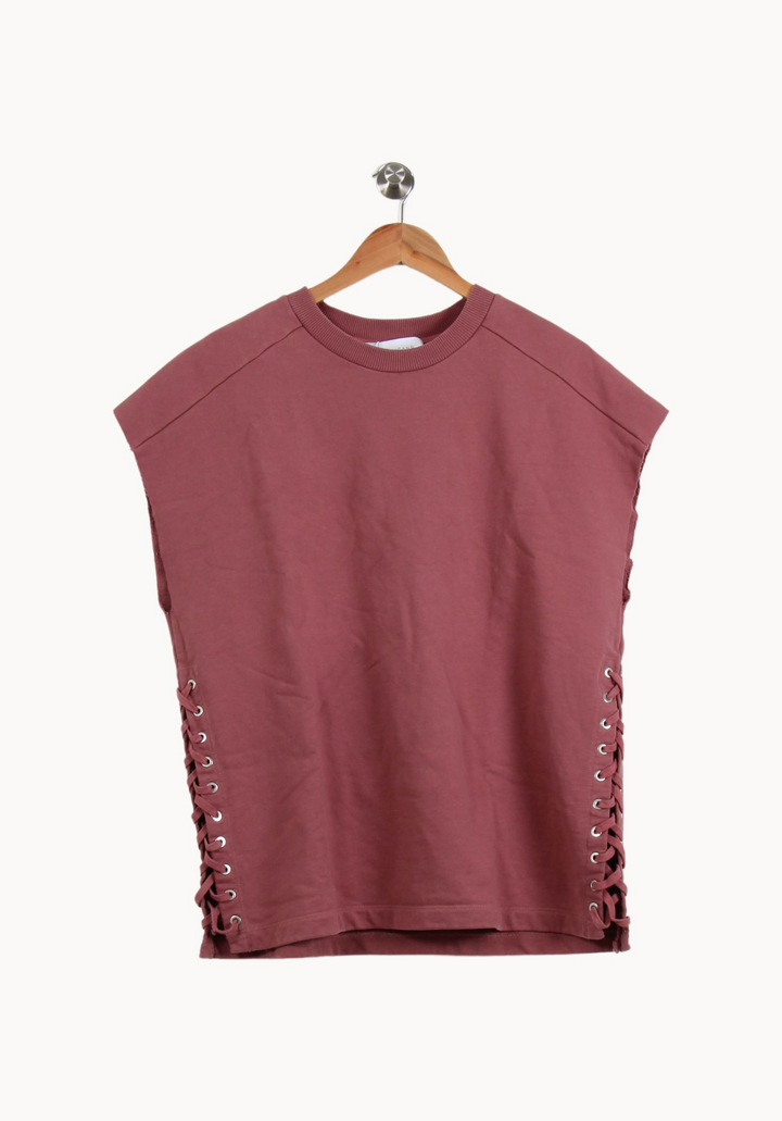 Sweat Sans Manches Rose - Taille S/36 de la marque IRO | PARAD66893 - Vendu par Paradigme - Image 2