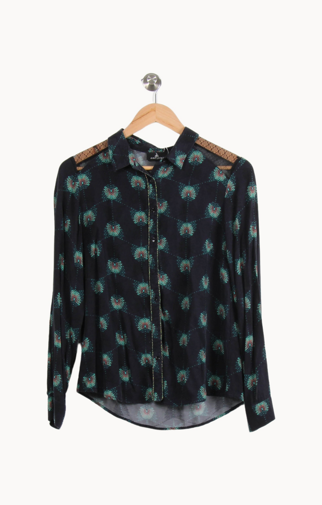 Chemise Noire et Verte - Taille L/40 de la marque One Step | PARAD66480 - Vendu par Paradigme - Image 2