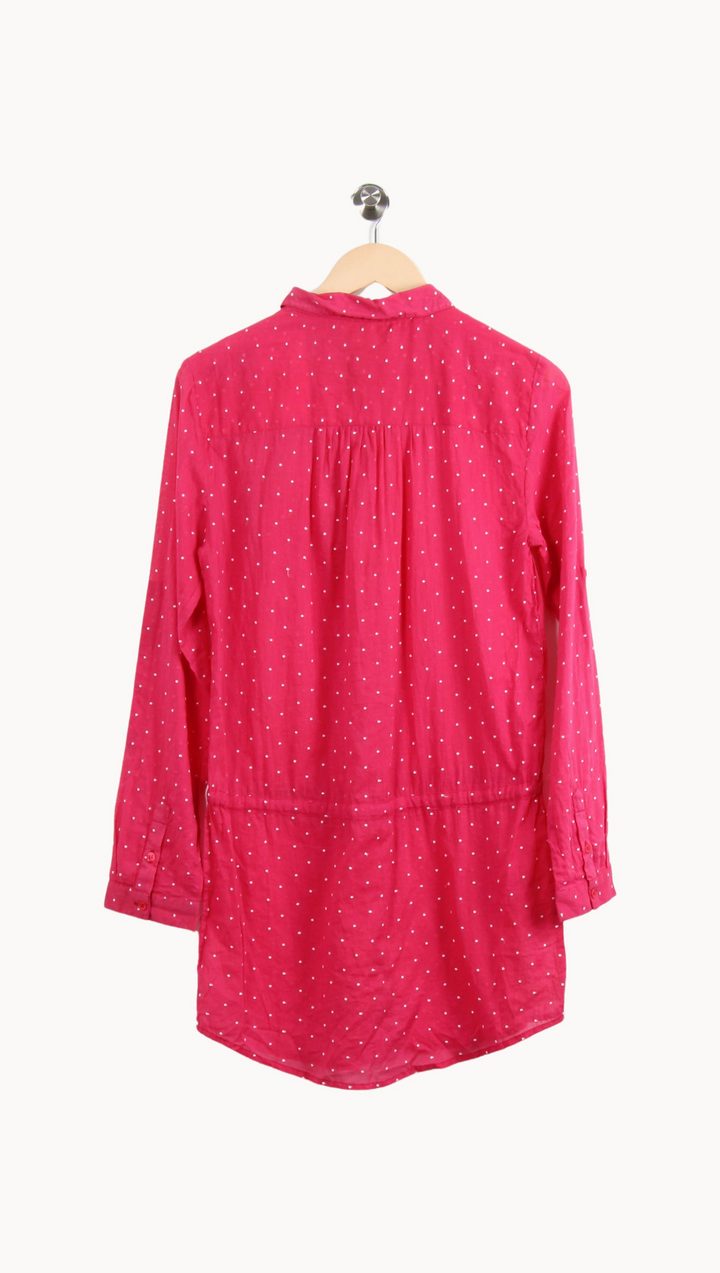 Robe Chemise Rose à Pois Blancs - Taille S/36 de la marque Bérénice | PARAD61164 - Vendu par Paradigme - Image 4