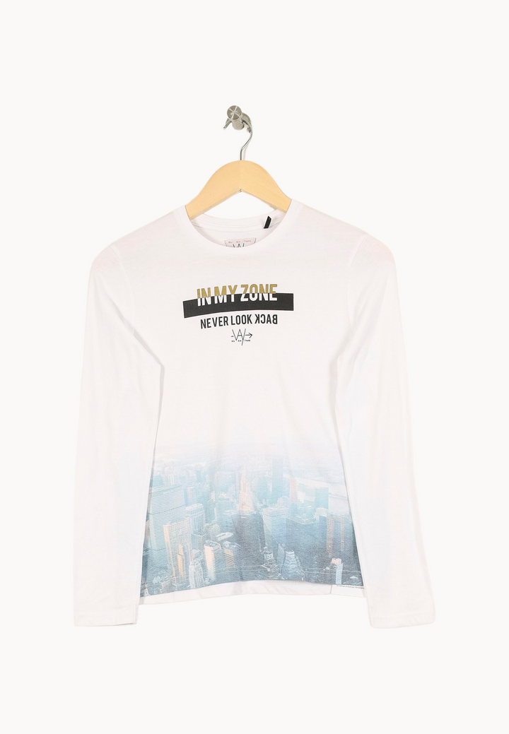 Tee-shirt Blanc - Taille XS/34 de la marque IKKS | PARAD53931 - Vendu par Paradigme - Image 2