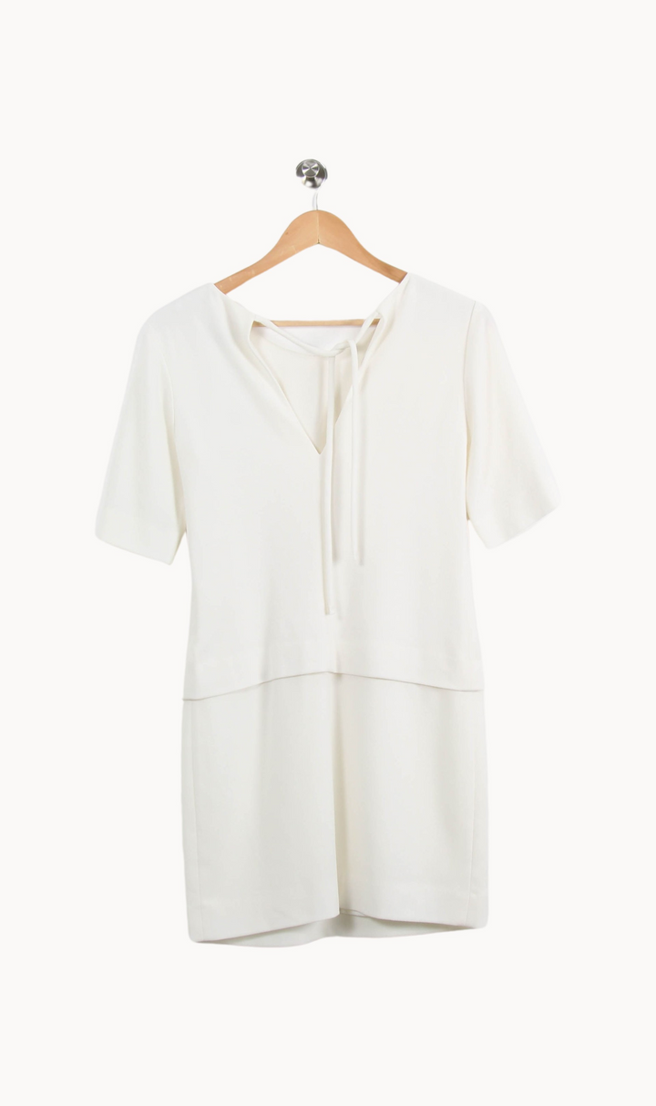 Robe Courte Blanche - Taille S/36 de la marque Sandro | PARAD58538 - Vendu par Paradigme - Image 4