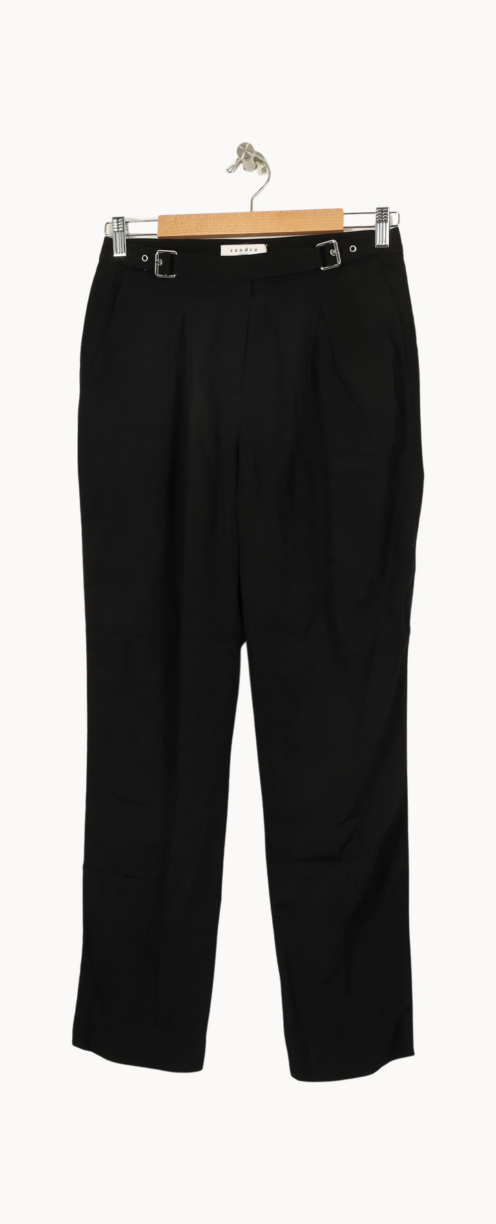 Pantalon Noir - Taille S/36 de la marque Sandro | PARAD46120 - Vendu par Paradigme - Image 2