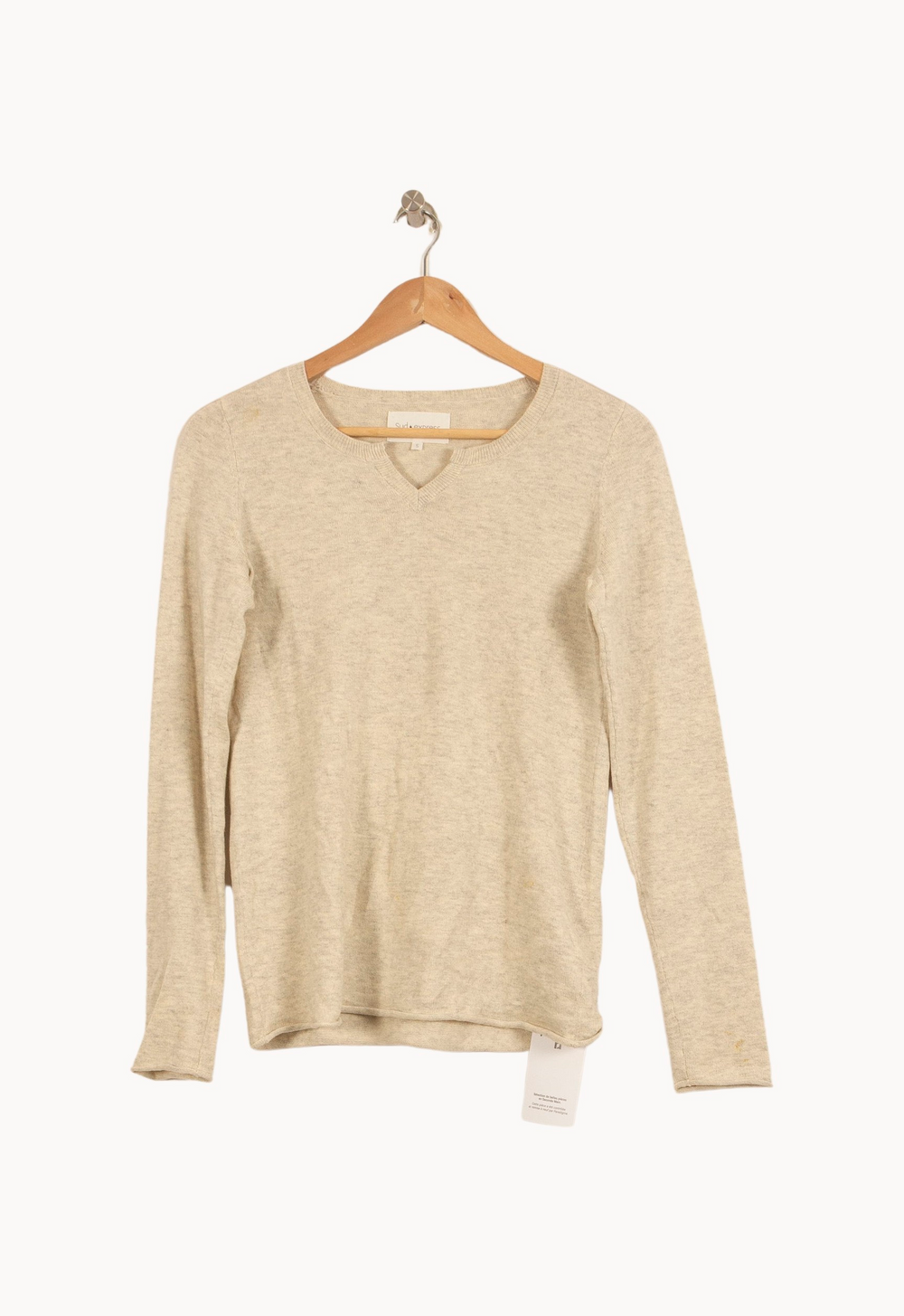 Pull Beige - Taille S/36 de la marque Sud express | PARAD51452 - Vendu par Paradigme - Image 2