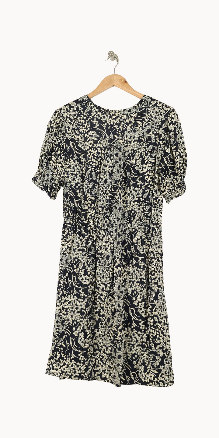 Robe Fleurie Noire et Blanche - Taille L/40 de la marque ba&sh | PARAD52219 - Vendu par Paradigme - Image 4