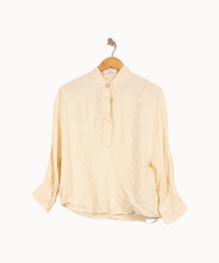 Blouse Beige - Taille S/36 de la marque Claudie Pierlot | PARAD51429 - Vendu par Paradigme - Image 2