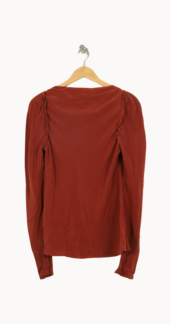 Blouse Bordeaux - Taille L/40 de la marque Vanessa Bruno | PARAD69213 - Vendu par Paradigme - Image 4
