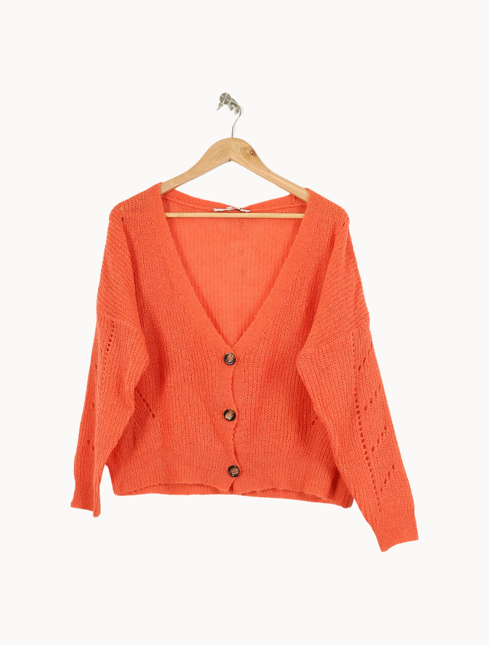Gilet Orange - Taille M/38 de la marque La Fée Maraboutée | PARAD36174 - Vendu par Paradigme - Image 2